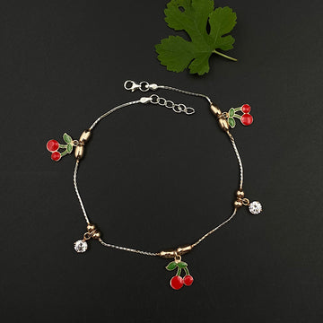 Cherry On Top Anklet